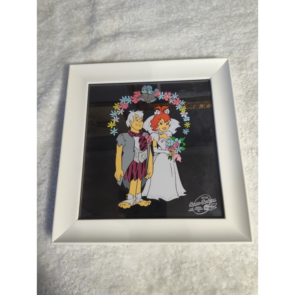 Hanna Barbera Bam Bam Pebbles Wedding Serigraph Limited Edition‎ Cel